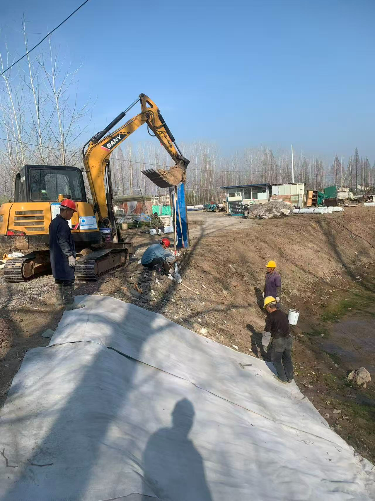 水泥毯鱼塘护坡